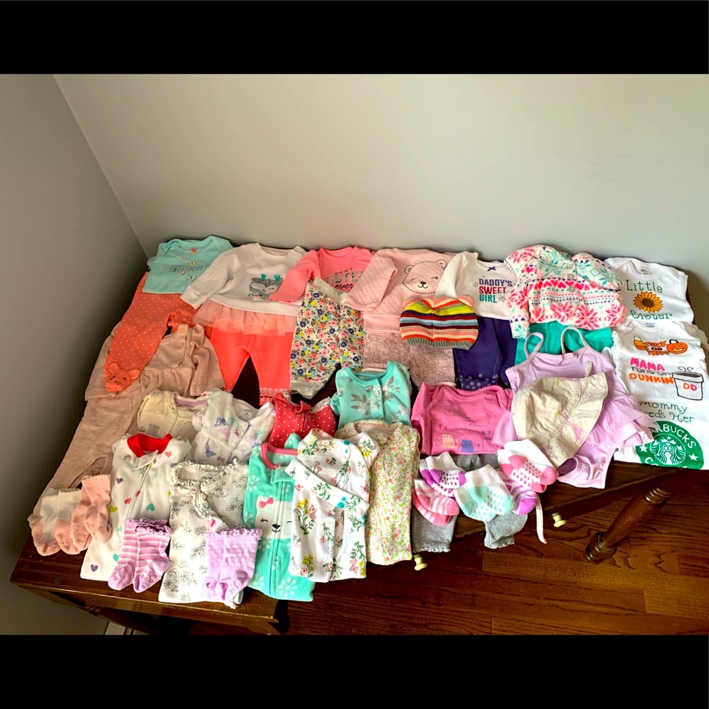 Baby Girl Clothing:  0-3 Months